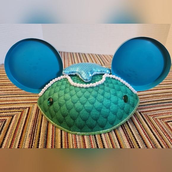 NWT Disney Mickey Ears of Ariel from The Little Mermaid Starfish Shell New - Picture 2 of 4
